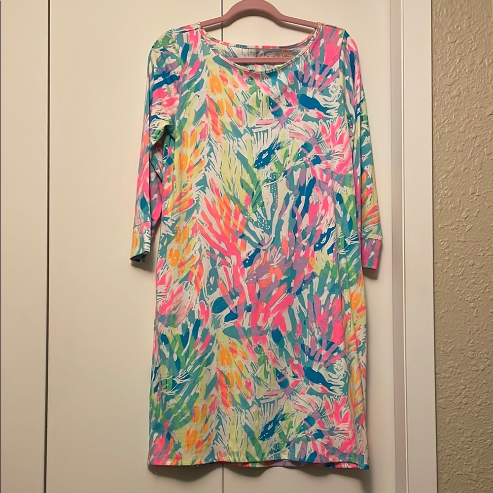 Lilly Pulitzer Pink and Blue Dress for Resort Wear